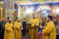 Архиерейское богослужение в Сергиевском храме деревни Алмазово 