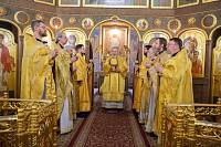 Архиерейское богослужение в Сергиевском храме деревни Алмазово 