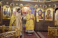 Архиерейское богослужение в Сергиевском храме деревни Алмазово 