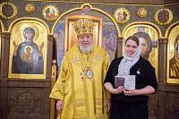 Архиерейское богослужение в Сергиевском храме деревни Алмазово 