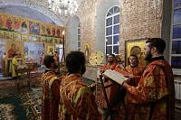 Архиерейское богослужение в Покровском храме деревни Пашнево 