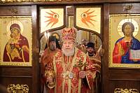 Архиерейское богослужение в Боголюбском храме деревни Поточино