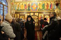 Архиерейское богослужение в Боголюбском храме деревни Поточино