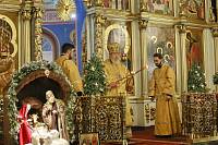 Архиерейское богослужение в Богоявленском соборе Ногинска