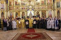 Архиерейское богослужение в Богоявленском соборе Ногинска