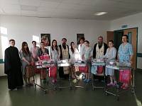 Молебен в родильном доме в Саввино