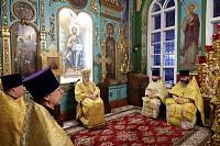 Архиерейское богослужение в Богородицерождественском храме деревни Нестерово 