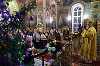 Архиерейское богослужение в Богородицерождественском храме деревни Нестерово 
