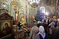 Архиерейское богослужение в Богородицерождественском храме деревни Нестерово 