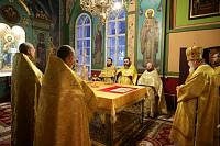 Архиерейское богослужение в Богородицерождественском храме деревни Нестерово 