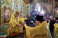 Архиерейское богослужение в Богородицерождественском храме деревни Нестерово 