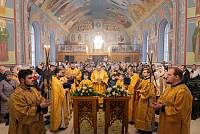 Архиерейское богослужение в Иоанно-Предтеченском храме посёлка Фряново 