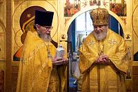 Архиерейское богослужение в Иоанно-Предтеченском храме посёлка Фряново 
