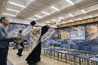 Освящение школы №9 в Павловском Посаде