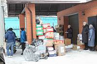 Подготовка гуманитарной помощи к отправке в зону спецоперации