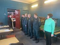 Молебен и духовная беседа в пожарно-спасательной части Электрогорска