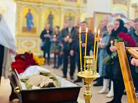 Отпевание воина, погибшего в зоне СВО, в Павловском Посаде