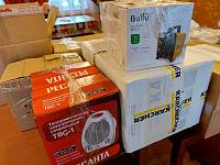 Передача гуманитарной помощи на Донбасс жителями деревни Нестерово