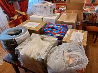 Передача гуманитарной помощи на Донбасс жителями деревни Нестерово