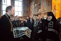 Чтение Великого покаянного канона преподобного Андрея Критского в Троицком соборе города Щёлково 