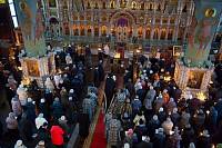 Чтение Великого покаянного канона преподобного Андрея Критского в Троицком соборе города Щёлково 