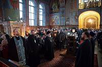 Чтение Великого покаянного канона преподобного Андрея Критского в Троицком соборе города Щёлково 