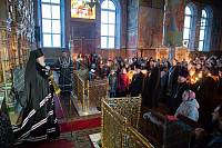 Чтение Великого покаянного канона преподобного Андрея Критского в Троицком соборе города Щёлково 