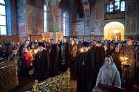 Чтение Великого покаянного канона преподобного Андрея Критского в Троицком соборе города Щёлково 