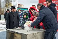 Закладка первого камня новой поликлиники в Свердловском