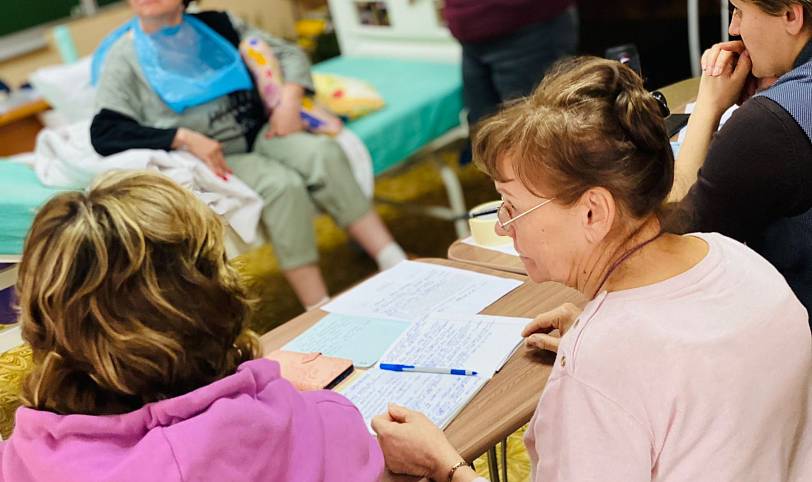 Завершение госпитальных курсов в Павловском Посаде