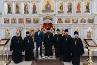 Соборное богослужение и рабочая встреча в храме Всех святых, в земле Русской просиявших, города Электрогорск