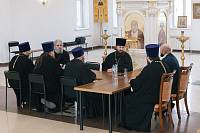 Соборное богослужение и рабочая встреча в храме Всех святых, в земле Русской просиявших, города Электрогорск