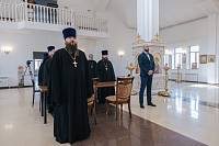 Соборное богослужение и рабочая встреча в храме Всех святых, в земле Русской просиявших, города Электрогорск