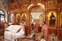 Архиерейское богослужение в Никольском храме села Новый Милет 