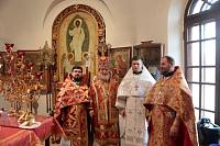 Архиерейское богослужение в Никольском храме села Новый Милет 