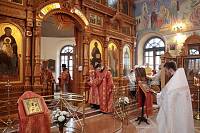 Архиерейское богослужение в Никольском храме села Новый Милет 