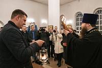 Пасха в Казанском храме города Павловский Посад