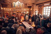 Отпевание священника Михаила Савина 