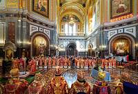 Встреча Феодоровской иконы Божией Матери и Литургия в Храме Христа Спасителя