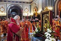 Встреча Феодоровской иконы Божией Матери и Литургия в Храме Христа Спасителя