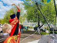 Освящение памятника героям-авиаторам в Павловском Посаде