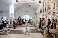Молебен перед началом экзаменов для выпускников школ Электрогорска