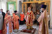 Архиерейское богослужение в Троицком храме села Рязанцы 