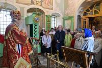 Архиерейское богослужение в Троицком храме села Рязанцы 