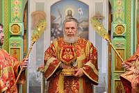 Архиерейское богослужение в Троицком храме села Рязанцы 