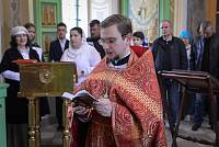 Архиерейское богослужение в Троицком храме села Рязанцы 