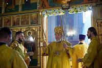 Архиерейское богослужение в Иоанно-Богословском храме г. Ликино-Дулёво