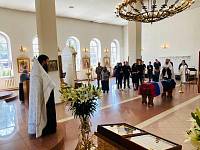 Отпевание воина, погибшего на поле брани в зоне СВО, в Павловском Посаде