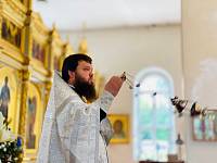 Отпевание воина, погибшего на поле брани в зоне СВО, в Павловском Посаде