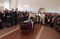Отпевание воина, погибшего на поле брани в зоне СВО, в Павловском Посаде